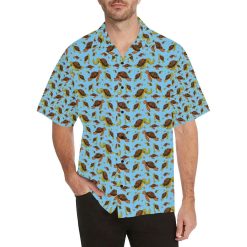 Hello Sea Turtle Print Pattern 3D Hawaiian Shirt