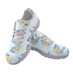 Wild Animals Cute Summer Leaves And Leopard Running Shoes Sport Sneakers