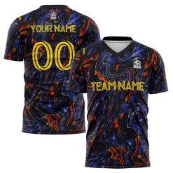 Custom Name Soccer Jersey For Men & Women Kids Adults Personalized Set Jersey Shirt Black